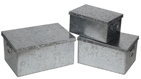 galvanised steel storage box|decorative galvanized storage containers.